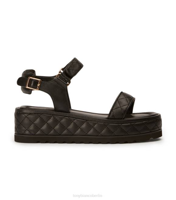 Sandalen| de Tony Bianco Frauen Zahara-Sandalen schwarzes Nappaleder 4624607